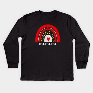 Ho Ho Ho Kids Long Sleeve T-Shirt